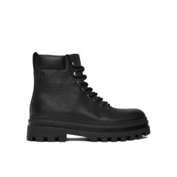 Calvin Klein Jeans Зимни обувки Lugged Hiking Lace Up Lth YM0YM01336 Черен