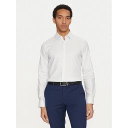 Calvin Klein Риза K10K114307 Бял Slim Fit