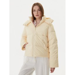 Lacoste Пухено яке BF3262 Екрю Relaxed Fit