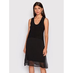 DKNY Лятна рокля P22DAEJR Черен Regular Fit