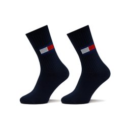 Tommy Jeans Дълги чорапи 701228222 Тъмносин