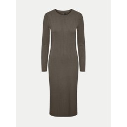 Pieces Ежедневна рокля Kylie 17126214 Кафяв Slim Fit