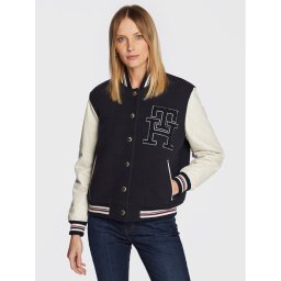 Tommy Hilfiger Яке бомбър Blend WW0WW37308 Тъмносин Regular Fit