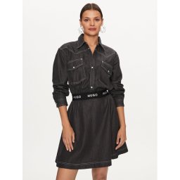 Hugo Дънкова рокля Karinne-1 50496059 Черен Regular Fit