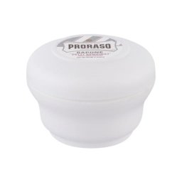PRORASO White Shaving Soap In A Jar твърд сапун за бръснене с охлаждащ ментол 150 ml за мъже