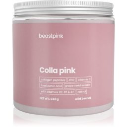 BeastPink Colla Pink прах за приготвяне на напитка с колаген вкус Wild Berries 240 гр.