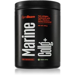 GymBeam Marine Collg+ подхранване на ставите вкус Green Apple 241 гр.