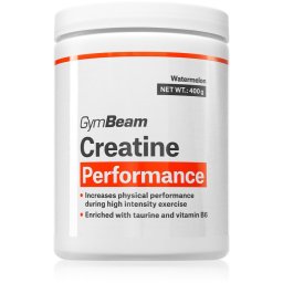 GymBeam Creatine Performance прах за подпомагане на спортните постижения вкус Watermelon 400 гр.
