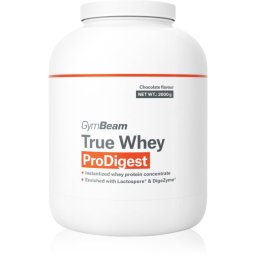 GymBeam True Whey ProDigest суроватъчен протеин с храносмилателни ензими вкус Chocolate 2000 гр.