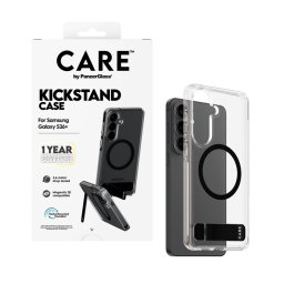 Гръб CARE by PanzerGlass за Samsung Galaxy S26 Plus, Urban Explorer Case w. Black Kickstand and Qi - Прозрачен