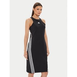adidas Ежедневна рокля Future Icons 3-Stripes IP1575 Черен Regular Fit