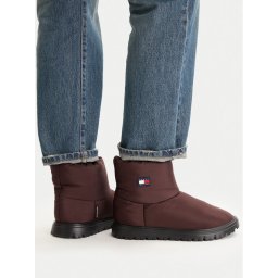 Tommy Jeans Апрески Tjw Snow Boot EN0EN02823 Кафяв