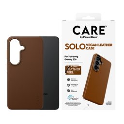 Гръб CARE by PanzerGlass за Samsung Galaxy S26, Solo Case - Кафяв