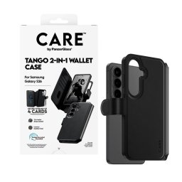Калъф CARE by PanzerGlass за Samsung Galaxy S26, Tango 2-in-1 Wallet Case w. Qi - Черен