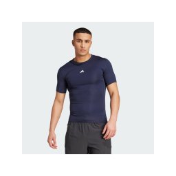 adidas Тениска от техническо трико TECHFIT Compression Training JX2561 Тъмносин Slim Fit