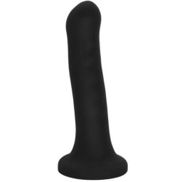 Лепяща се отливка - дилдо от медицински силикон "MORAL BLACK" 18 см