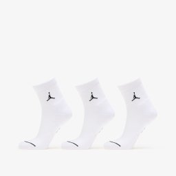 Чорапи Jordan Everyday Ankle Socks 3-Pack White/ Black XL