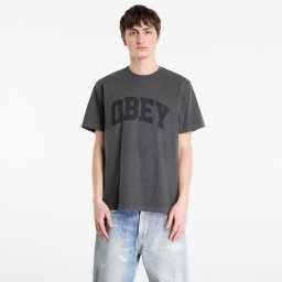 Тениска OBEY Collegiate Pigment Tee Pigment Stretch Limo XL