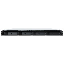 Мрежови диск (NAS) Synology RS822+, четириядрен AMD Ryzen Embedded V1500B 2.2GHz, без твърд диск (4x 3.5" SATA 6Gb/s), 2GB DDR4, 4x 1GbE, 2x USB 3.2