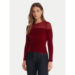 Guess Пуловер W5BR62 Z0890 Червен Slim Fit