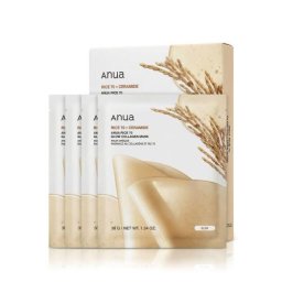 Anua Rice + Ceramide 70 Glow Collagen Mask колагенова маска за лице 4x38 g унисекс