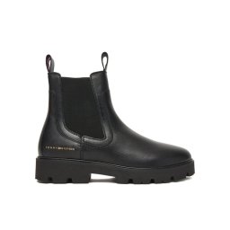 Tommy Hilfiger Боти тип челси Lthr Low Chelsea FW0FW08775 Черен
