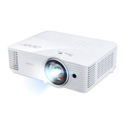 Мултимедиен проектор Acer Projector S1386WH, DLP, Short Throw, WXGA (1280x800), 3600 ANSI Lumens, 20000:1, 3D, HDMI, VGA, RCA, Audio in, Audio out, VGA out, DC Out (5V/1A, USB-A), Speaker 16W, Bluelight Shield, 3.1kg, White