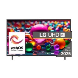Телевизор LG 50UA75003LA, 50" 4K UltraHD TV 4K (3840x2160), DVB-T2/C/S2, webOS 25 Smart, ThinQ AI, Alpha 7 AI Processor, WiFi, HDR10 pro, HLG, ALLM/HGiG, 4K Upscaling, AI Sound pro, Multiple View, HDMI eARC, LAN, USB, Bluetooth, Google Cast, 2 Pole Stand,