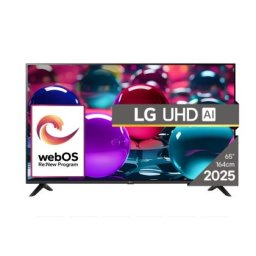 Телевизор LG 65UA73003LA, 65" 4K UltraHD TV 4K (3840x2160), DVB-T2/C/S2, webOS 25 Smart, ThinQ AI, Alpha 7 AI Processor, WiFi, HDR10 pro, HLG, ALLM/HGiG, 4K Upscaling, AI Sound pro, Multiple View, HDMI eARC, LAN, USB, Bluetooth, Google Cast, 2 Pole Stand,