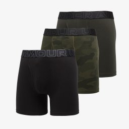 Боксерки Under Armour Performance Cotton Print 6in 3-Pack Black XXXL
