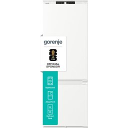 Хладилник с фризер за вграждане Gorenje NRKI619D61WFE, NoFrost Dual, LED дисплей, Енергиен клас D, Бял