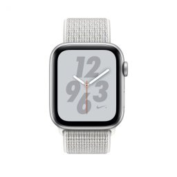 Smart Watch Apple Watch Series4 44mm, Nike+ Silver Aluminum Case with Summit White Nike Sport Loop MU7H2