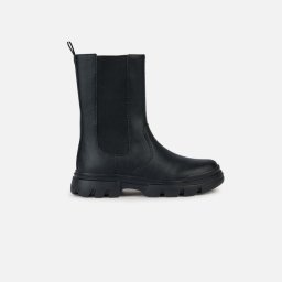 Black Girls Ankle Boots Geox Junette - Girls