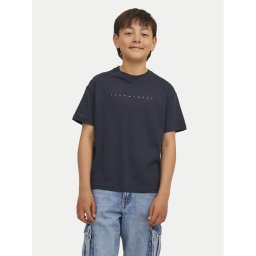Jack & Jones Junior Тишърт Star 12237435 Тъмносин Relaxed Fit
