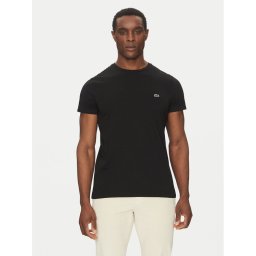 Lacoste Тишърт TH6709 Черен Regular Fit