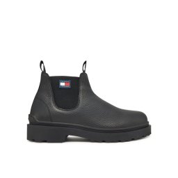 Tommy Jeans Боти тип челси Tjm Chelsea Leather Wl EM0EM01670 Черен