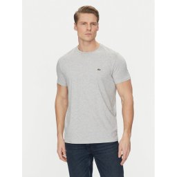 Lacoste Тишърт TH6709 Сив Regular Fit