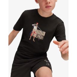 PUMA x One Piece Youth Graphic Tee Black