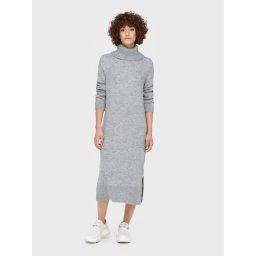 ONLY Плетена рокля Brandie 15214595 Сив Relaxed Fit