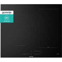 Индукционен плот за вграждане с вграден Gorenje GIC6322BSC, 3 зони за готвене, 60 см, Сензорно управление, Черен
