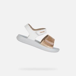 Бели сандали Geox Lightfloppy за момичета