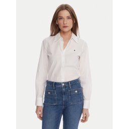 Tommy Hilfiger Риза WW0WW47169 Бял Regular Fit