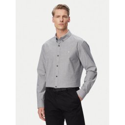 Calvin Klein Jeans Риза Oxford Classic LV140EM125 Сив Regular Fit