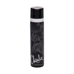 Revlon Charlie Black 75 ml дезодорант с аромат на бял мускус и мандарин за жени