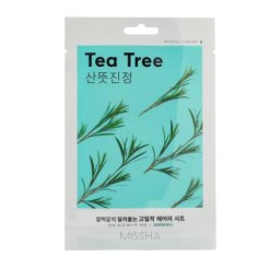 Missha Airy Fit Sheet Mask Tea Tree текстилна маска за лице с екстракт от чаено дърво 19 g унисекс