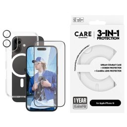 Комплект CARE by PanzerGlass за iPhone 16, Bundle, Flagship, 3in1,MagSafe