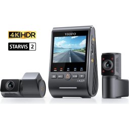 VIOFO Видеорегистратор Dash Cam A329S 3 Channel - 4K, Triple Sony STARVIS 2