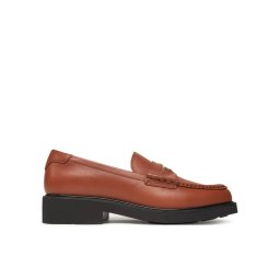 Tommy Hilfiger Мокасини Crest Squarish Toe Penny Loafer FW0FW08633 Кафяв