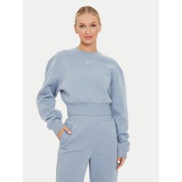 Reebok Суитшърт Fleece Coverup 100076122 Син Regular Fit