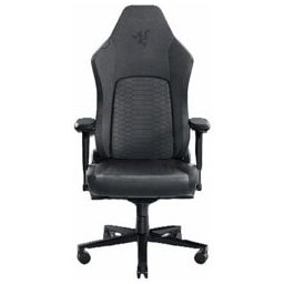 Геймърски стол Razer Iskur V2 Dark Gray (RZ38-04900300-R3G1), до 130kg, текстил, метална рамка, регулируеми подлакътници, регулируема облегалка, лумбална опора, сив